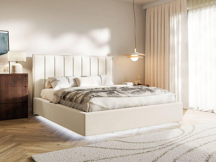 NADUVI Collection Bedframe Taavi fluweel met verlichting 180 x 200 cm