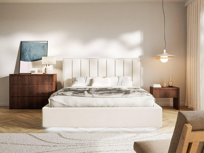 NADUVI Collection Bedframe Taavi fluweel met verlichting 180 x 200 cm