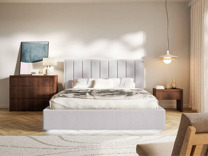 NADUVI Collection Bedframe Taavi chenille met opbergruimte en