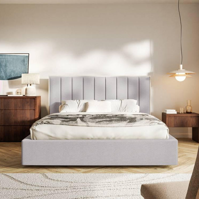NADUVI Collection Bedframe Taavi chenille met opbergruimte 180 x 200