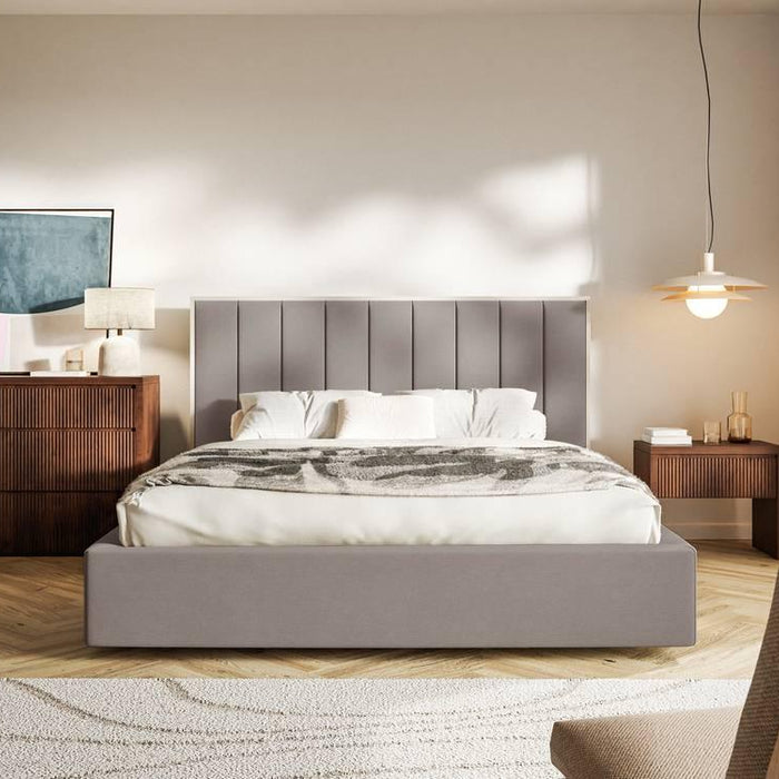 NADUVI Collection Bedframe Taavi fluweel met opbergruimte 140 x 200 cm