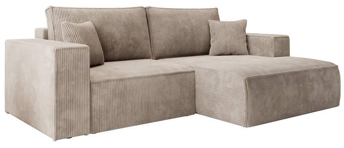 NADUVI Collection Hoekslaapbank Galine ribstof rechts