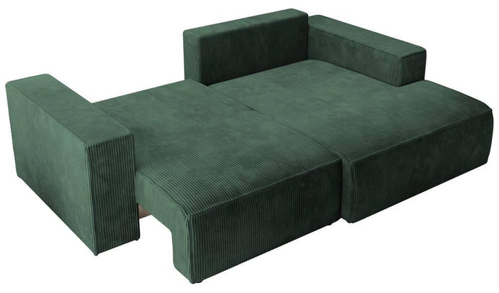 NADUVI Collection Hoekslaapbank Galine ribstof rechts
