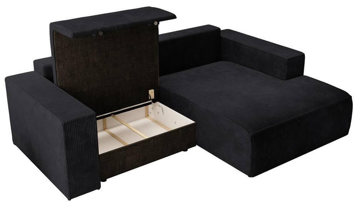 NADUVI Collection Hoekslaapbank Galine ribstof rechts