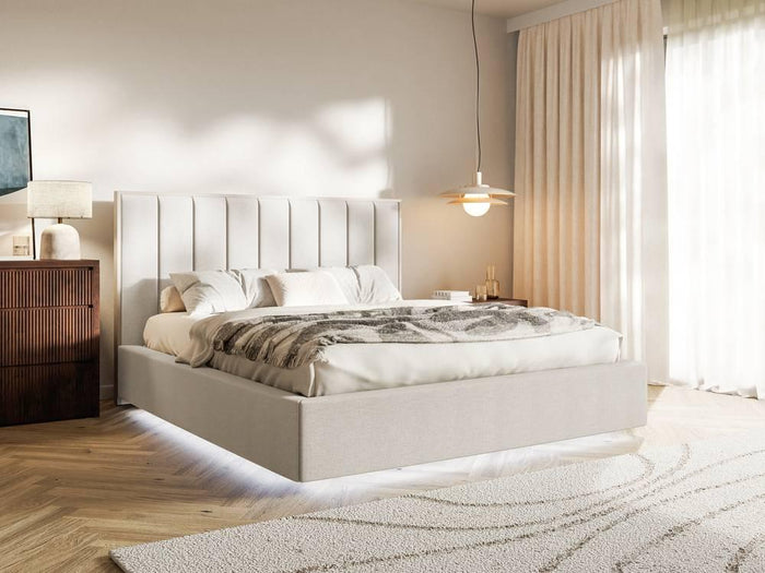 NADUVI Collection Bedframe Taavi chenille met opbergruimte en
