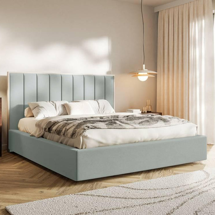 NADUVI Collection Bedframe Taavi fluweel met opbergruimte 160 x 200 cm