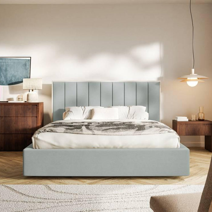 NADUVI Collection Bedframe Taavi fluweel met opbergruimte 160 x 200 cm