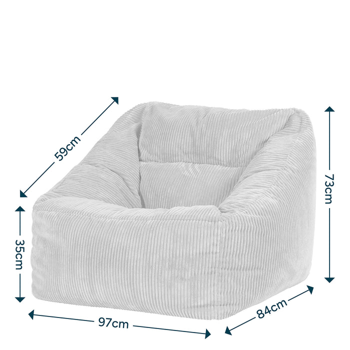 icon Natalia Zitzak Fauteuil - Ribfluweel - Houtskool