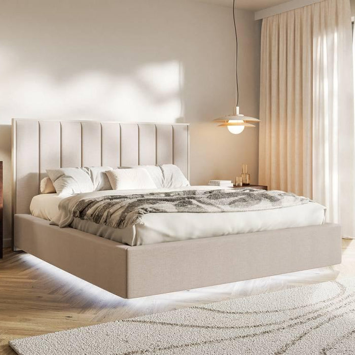 NADUVI Collection Bedframe Taavi chenille met opbergruimte en