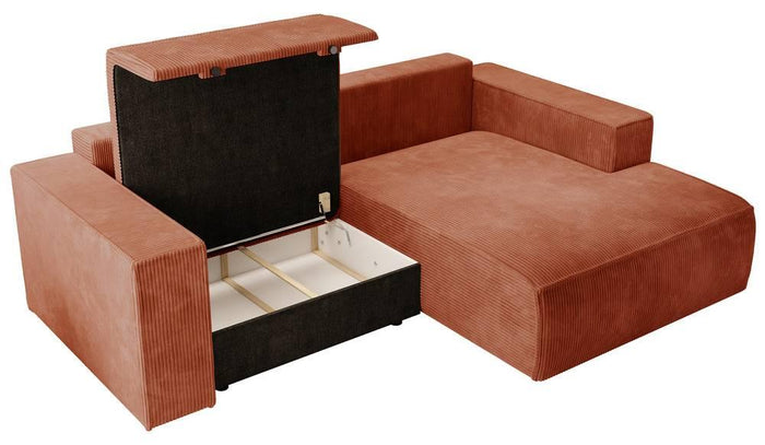 NADUVI Collection Hoekslaapbank Galine ribstof rechts