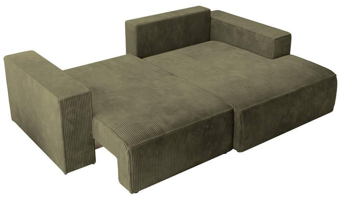 NADUVI Collection Hoekslaapbank Galine ribstof rechts