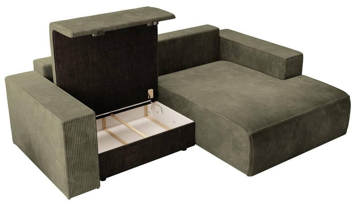 NADUVI Collection Hoekslaapbank Galine ribstof rechts