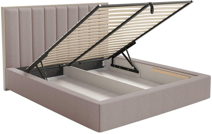NADUVI Collection Bedframe Taavi chenille met opbergruimte en