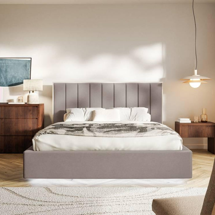 NADUVI Collection Bedframe Taavi fluweel met opbergruimte en