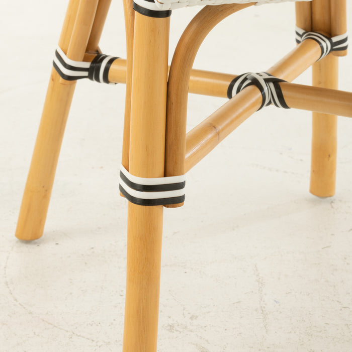 J-Line stoel Live - rotan|kunststof - naturel|zwart