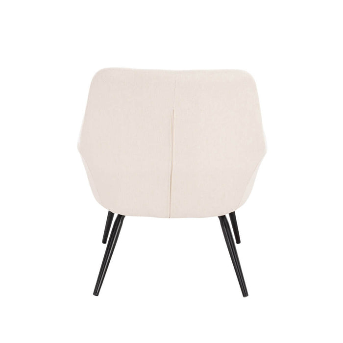 HOME DELUXE fauteuil – Webstof – Wit|Beige