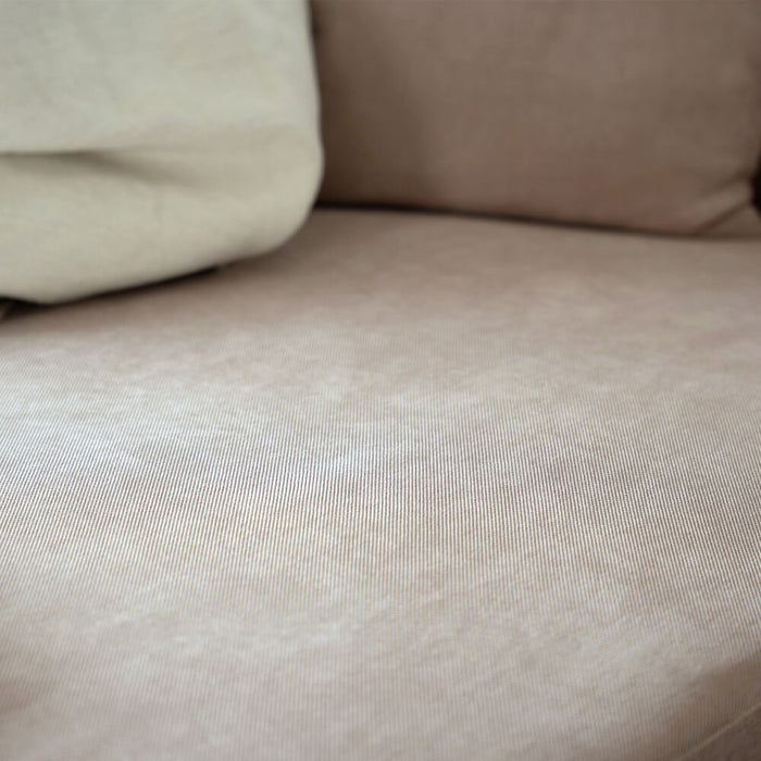 HOME DELUXE Hoekbank met Chaise Longue Rechts - Webstof - Beige