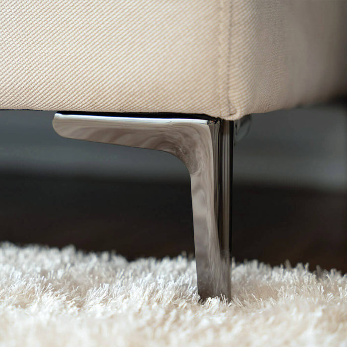 HOME DELUXE Hoekbank met Chaise Longue Rechts - Webstof - Beige