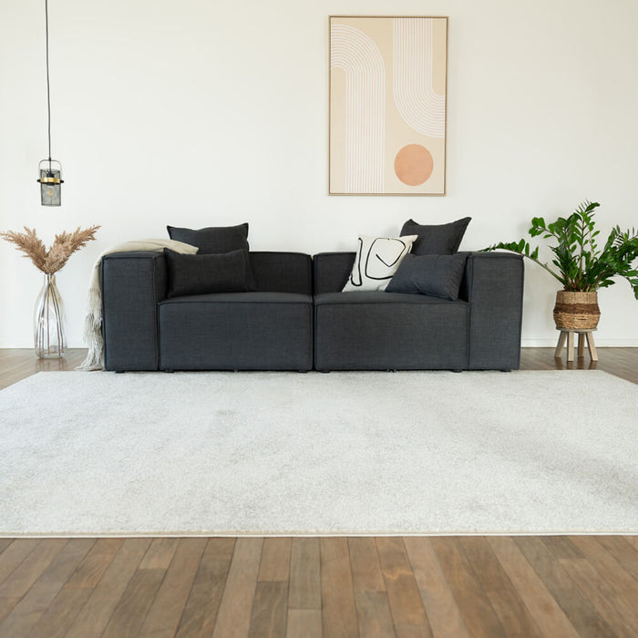 HOME DELUXE Modulaire 2-zitsbank - Webstof - Antraciet