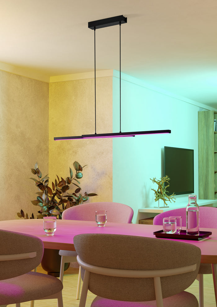 EGLO connect.z Fraioli-Z Smart Hanglamp - 105,5 cm - Zwart - RGB
