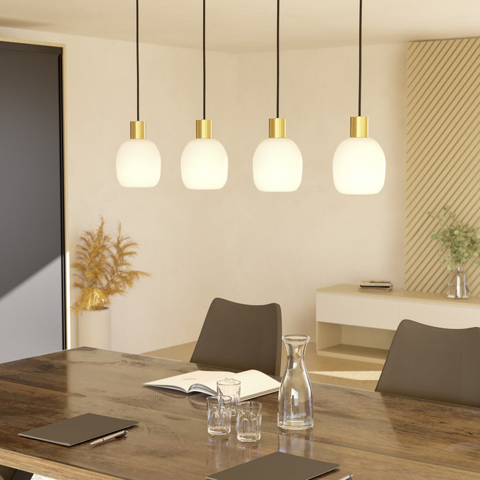 EGLO Manzanares Hanglamp - E27 - 97 cm - Wit|Goud