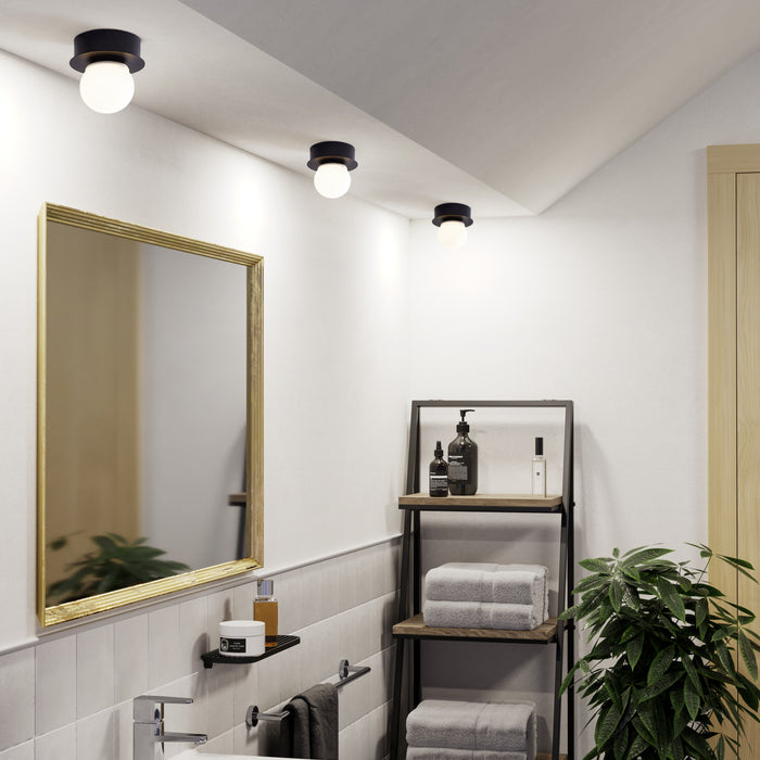 EGLO Mosiano plafondlamp - LED - Ø 11 cm - Zwart|Wit