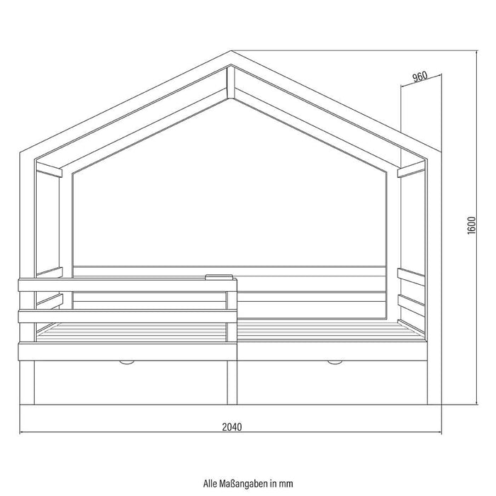 Home Deluxe kinderbed Natuur Met lades