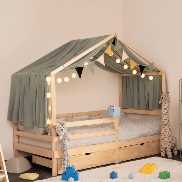 Home Deluxe kinderbed Natuur Met lades