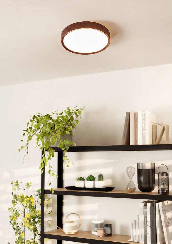 EGLO Musurita Plafondlamp - LED - Ø 34 cm - Bruin