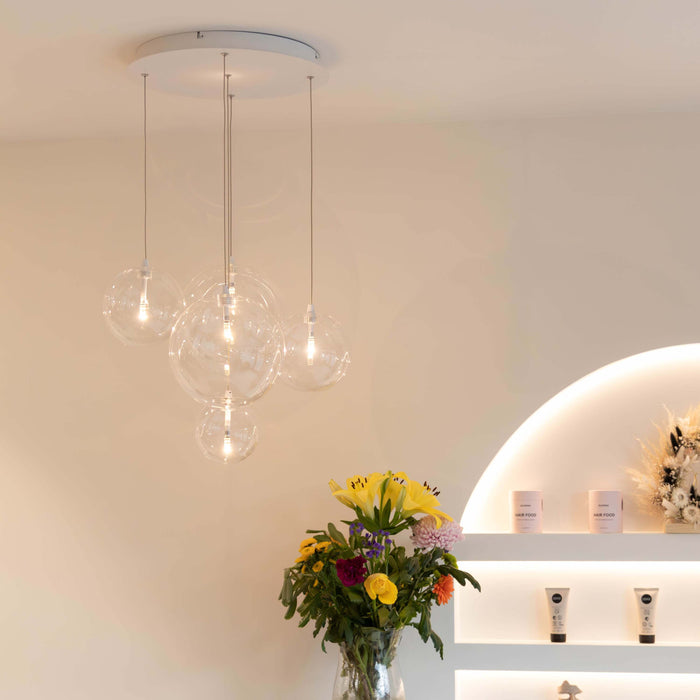 Atmooz Hanglamp Woonkamer Zwart Camau 5 White