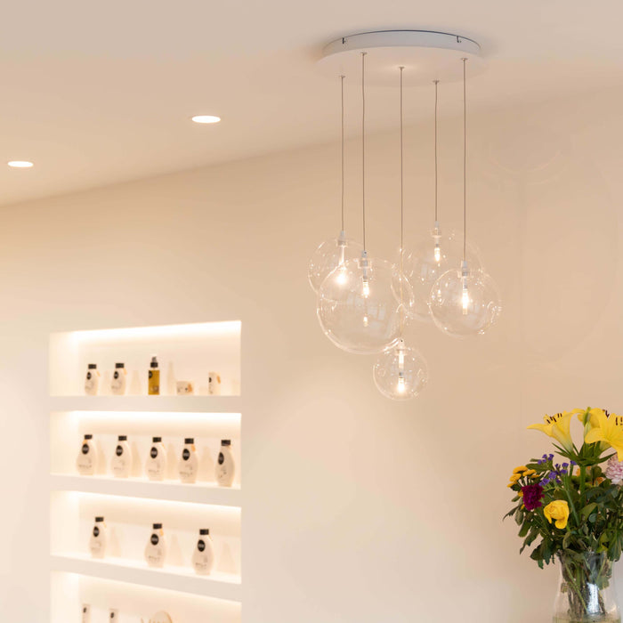 Atmooz Hanglamp Woonkamer Zwart Camau 5 White