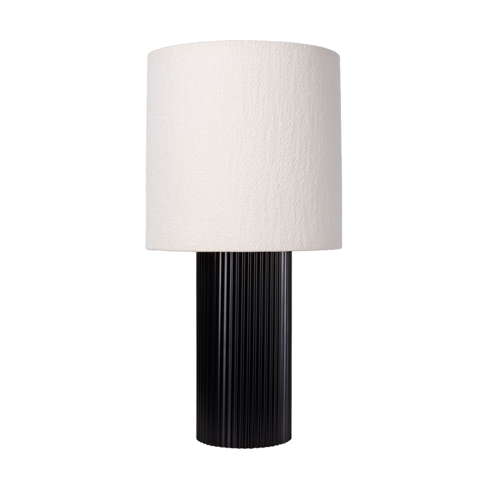 Atmooz Hero - Tafellamp - Zwart & Wit - Katoen & Metaal - 26x26x51cm