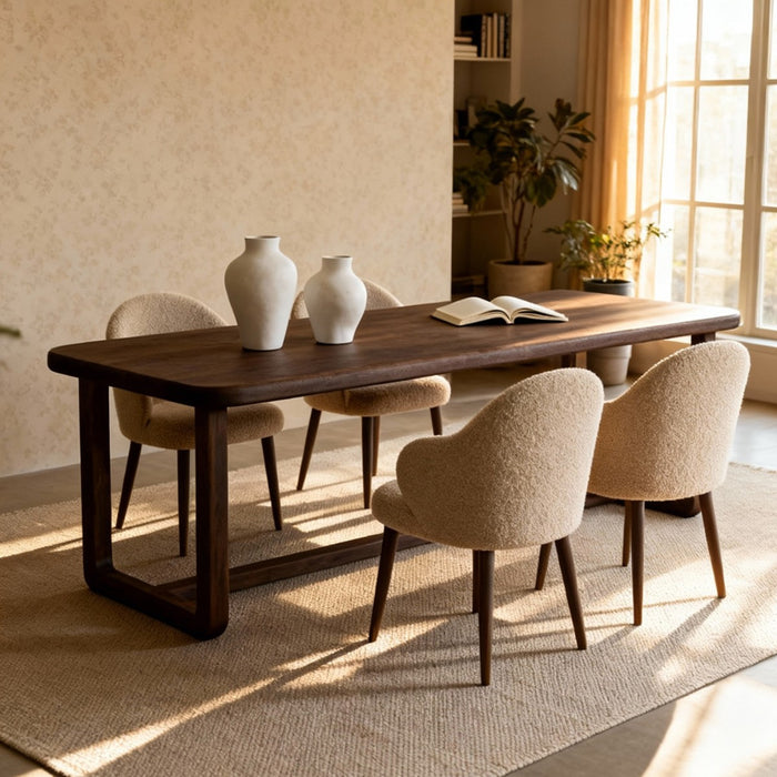 DÉJA Living - Eettafel Donkerbruin Mangohout - 250x90x76cm - Loja