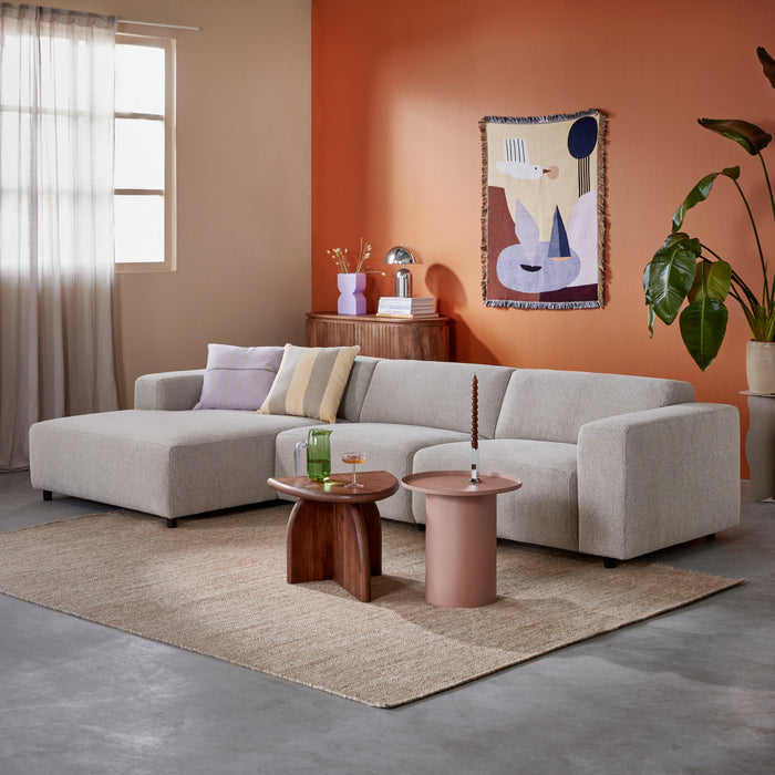 by fonQ Nova Hoekbank met Chaise Longue Links - Naturel Melange