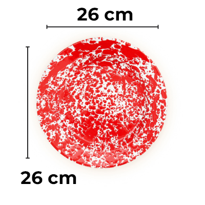 Crow Canyon Home Splatter Dinerborden Set van 4 Turquoise