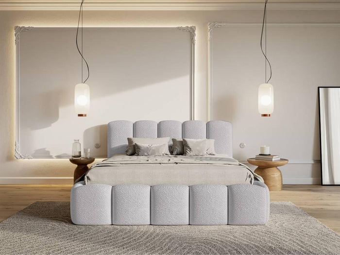 NADUVI Collection Bedframe Chloe II bouclé met opbergruimte 160 x 200