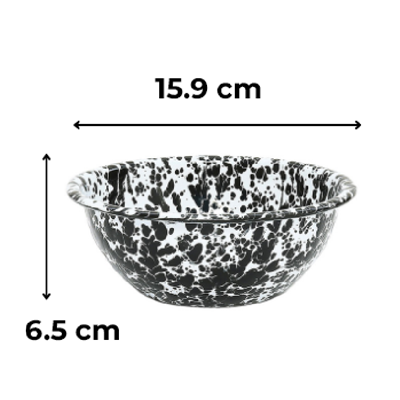 Crow Canyon Home Splatter Kommen Set van 4 Blauw