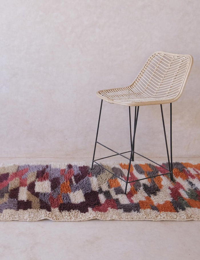 AFK Living vloerkleed Berber - handgemaakt - Wol - 80 x 306 cm