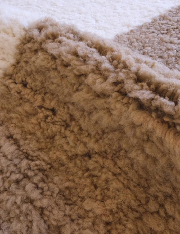 AFK Living vloerkleed Berber - handgemaakt - Wol - 164 x 252 cm