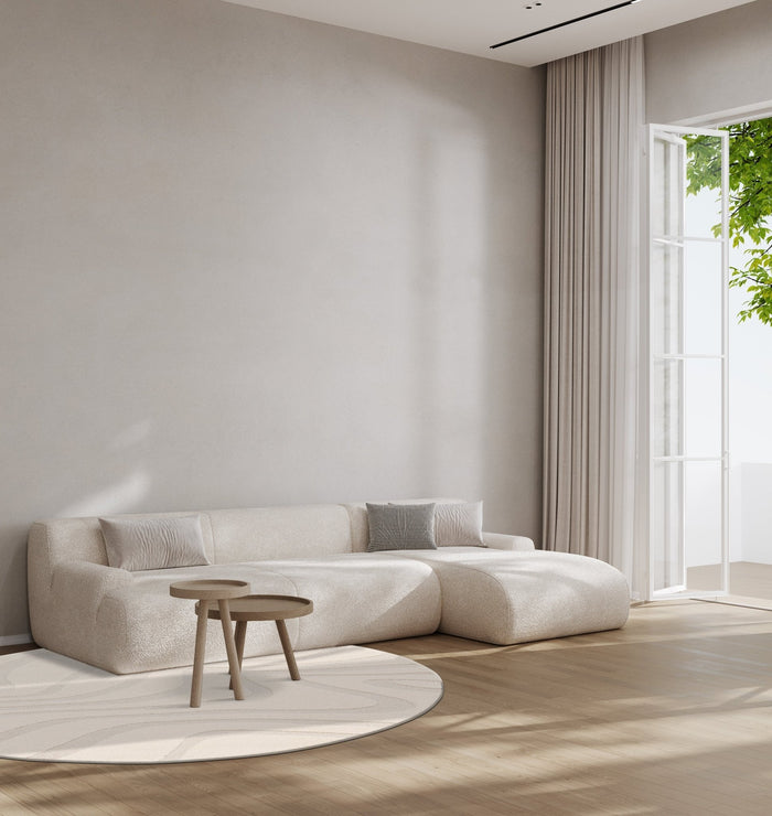 AFK Living vloerkleed Naya - reliëfeffect - beige