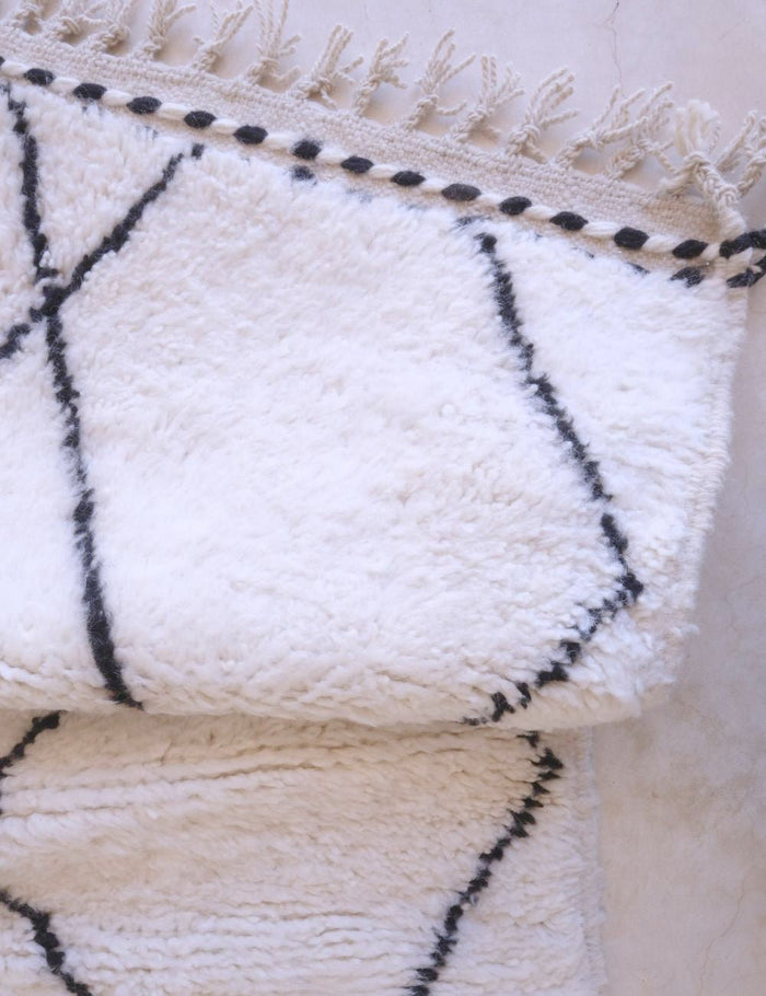 AFK Living vloerkleed Berber - handgemaakt - Wol - 133 x 181 cm