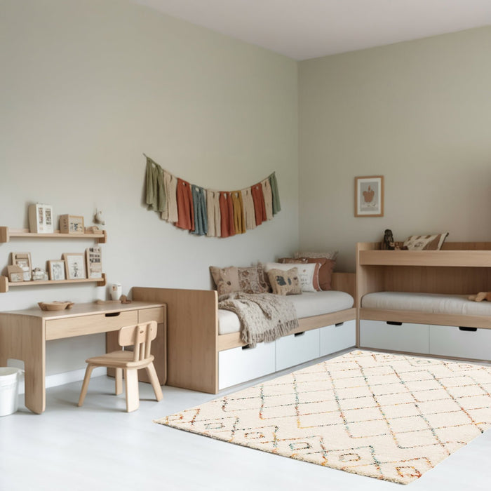 AFK Living vloerkleed Harlequin - shaggy - beige