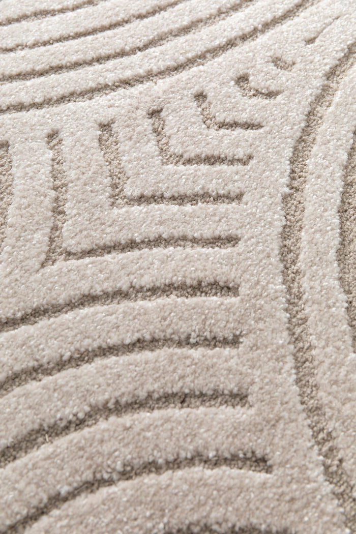 AFK Living vloerkleed Groove - reliëfeffect - beige