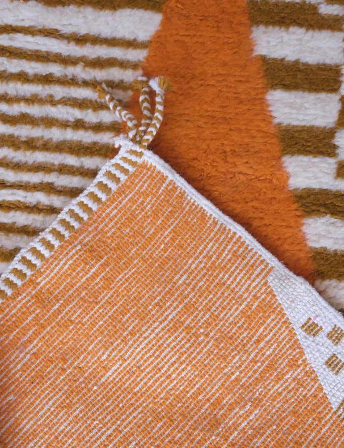 AFK Living vloerkleed Berber - handgemaakt - Wol - 97 x 351 cm