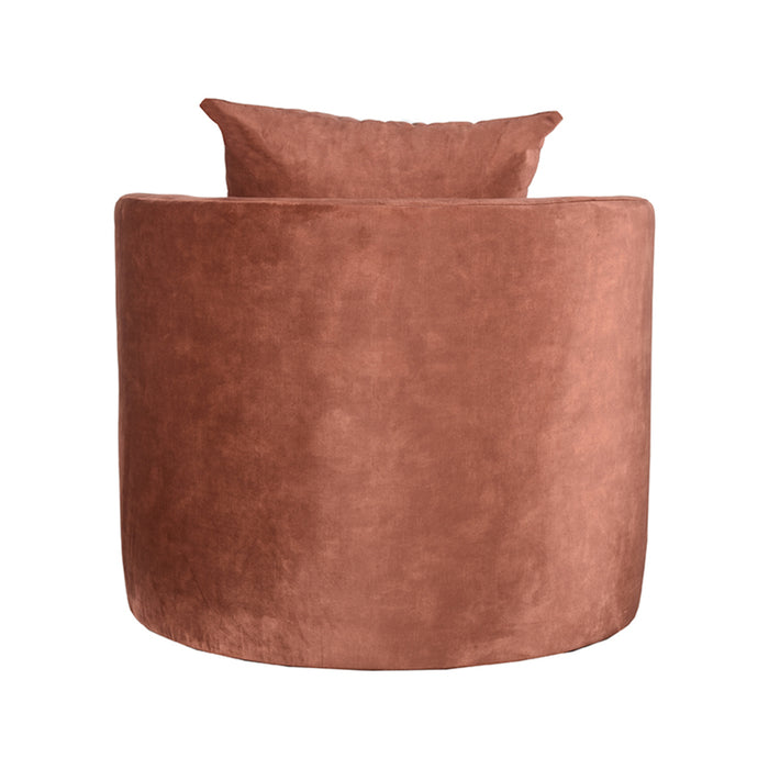 LABEL51 - Fauteuil Evy 90 cm - Rust Velours