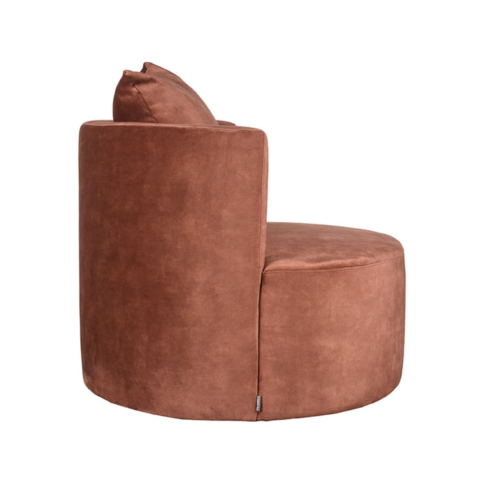 LABEL51 - Fauteuil Evy 90 cm - Rust Velours