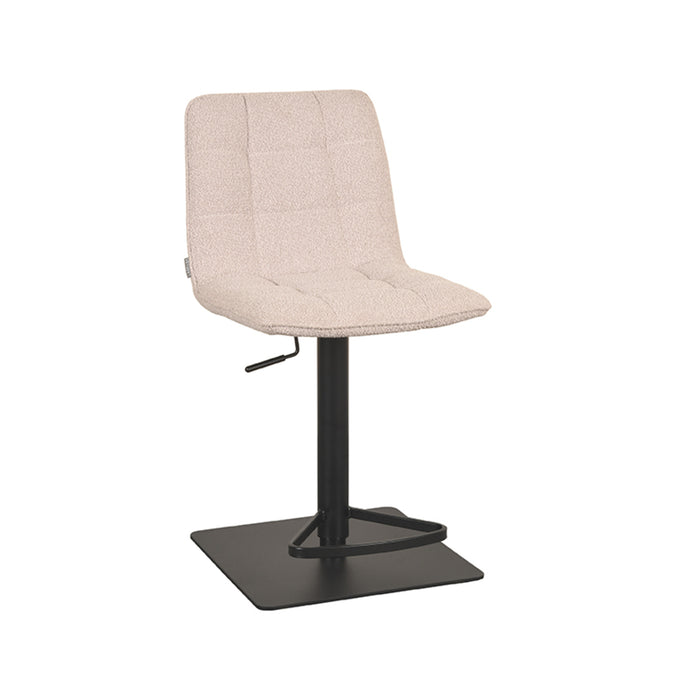 LABEL51 - Barkruk Juul - Naturel Boucle - Zwart Metaal