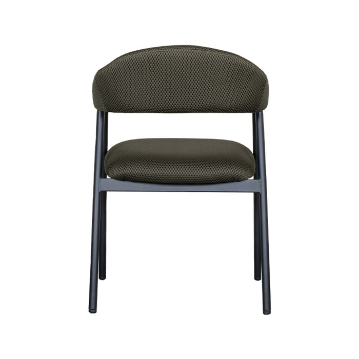 LABEL51 - Eetkamerstoel Amaze - Hunter Breathe - Zwart Metaal
