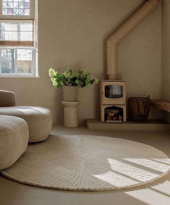 Nordic Weavers Design vloerkleed rond - Balans Tree ivoor - 250 cm