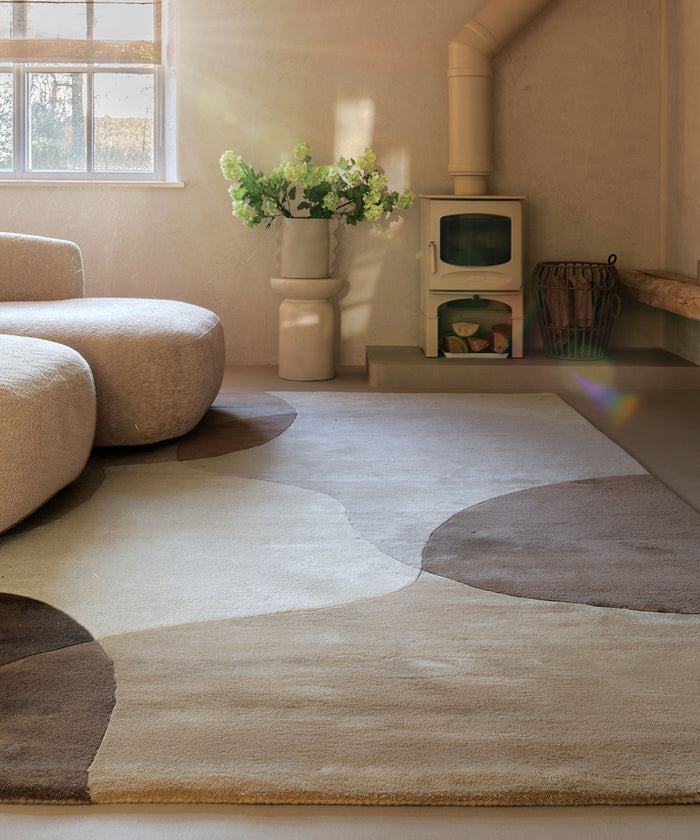 Nordic Weavers Wollen vloerkleed - Dune beige - 240x340 cm